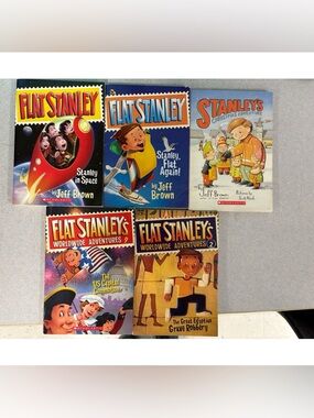 5 Flat Stanley Books
